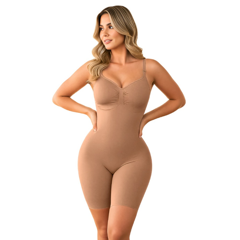 Body Faja Invisible SMI7153 COCOA Espalda alta - curvas redefinidas w/ Panties!